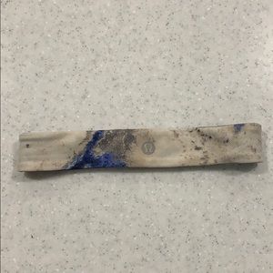 Lululemon no slip headband blue brown pattern